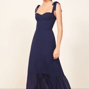 Reformation Navy dress size 4 NWOT